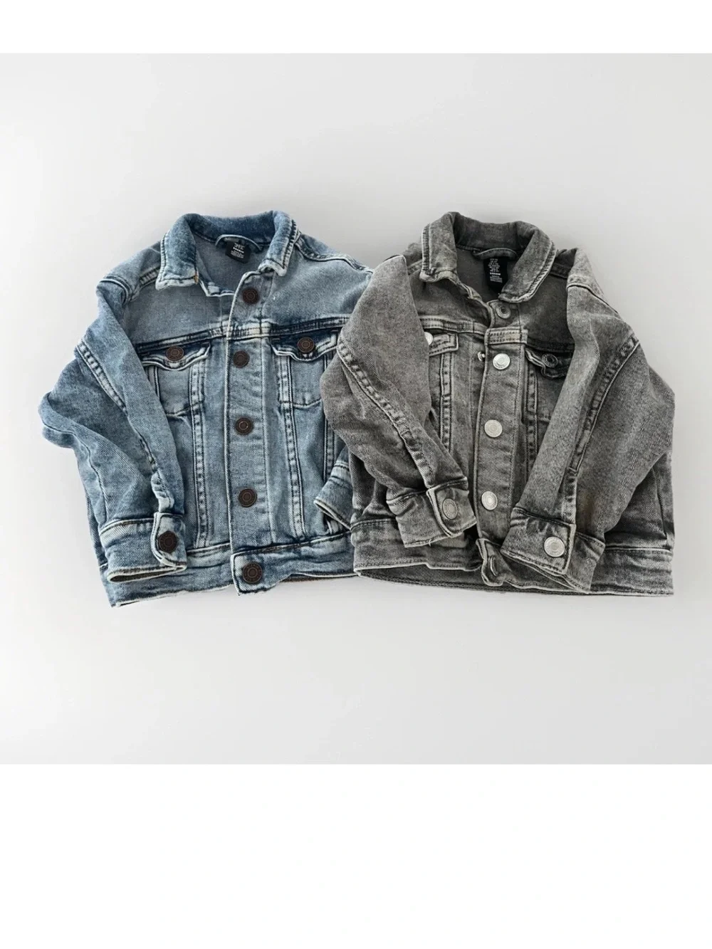 H&M Toddler Denim Jacket Bundle Light Blue and Gray Size 2-3